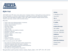 Tablet Screenshot of albra.lt